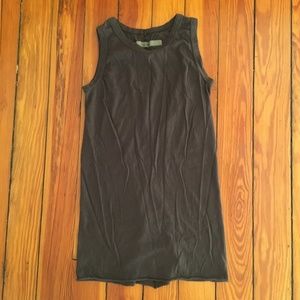 Enza Costa Brown Cotton Tank Top Muscle Top